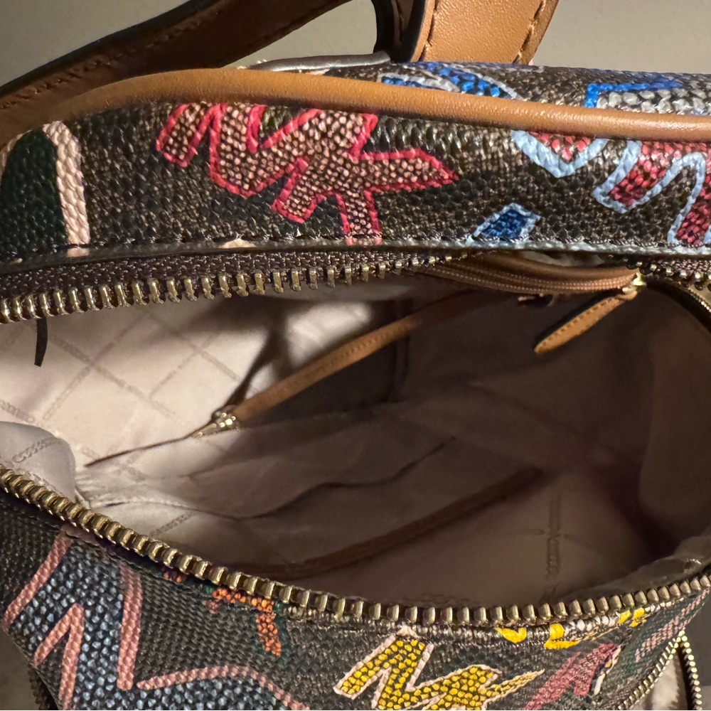 Michael Kors Multicolor Logo Backpack - Picture 8 of 8